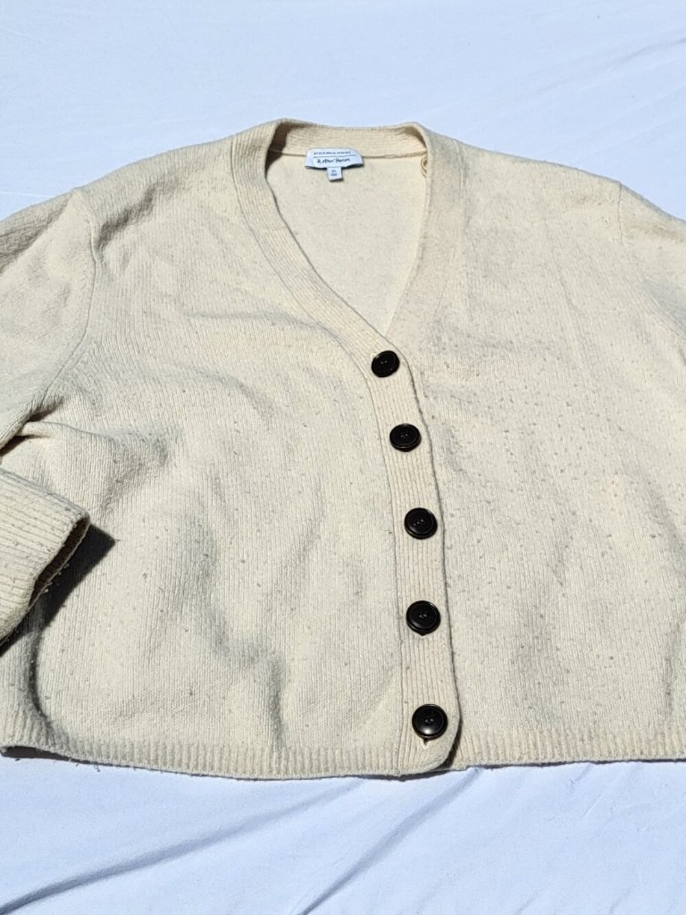 Stockholm Atelier Other Stories Sweater Womens Large Button Down Preppy Academia